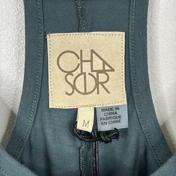 Chaser Women's Medium Dark Teal Camisole Tank Top - Picture 3 of 5